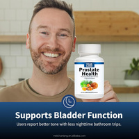Capsules naturelles de soutien de la prostate pour hommes/Complément alimentaire pour la santé des cheveux Saw Palmetto Capsules avec vitamine C et magnésium