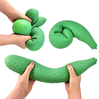 Nouveau produit le plus vendu : Concombre en caoutchouc anti-stress créatif, style influenceur transfrontalier, à rebond lent, en forme de fruit