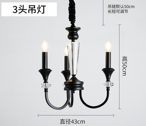 Lámpara de Techo Colgante LANJO Moderna de Cristal Negro, Regulable, de Hierro, NUEVO PRODUCTO, para Bodas, Banquetes, Villas y Decoración del Hogar - Product Image 3