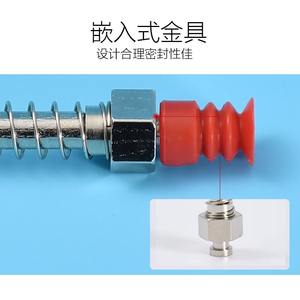 Varilla roscada M10 de acero inoxidable con resorte y ventosa para conexión de adaptador de brazo robótico - Product Image 3