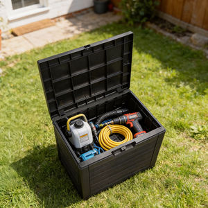 Boîte de rangement en plastique multifonctionnelle et écologique de 120 L, imperméable, pour le <span class=keywords><strong>camping</strong></span>, le jardin, la <span class=keywords><strong>piscine</strong></span>, les jouets pour enfants - Product Image 2