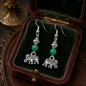 Orecchini a Forma di Elefante per Donne, Stile Etnico Vintage, Accessori per Orecchie da Indossare Quotidianamente - Product Image 3