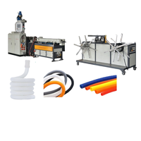 Machine pour fabrication de tuyaux de fumée en eau douce, extrudeuse de tubes ondulés de mm, ligne de fabrication de chicha, en PP PE PVC PA