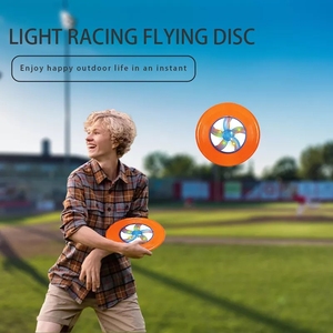 Juguete Deportivo para Exteriores, Disco Volador Manual para Fiestas, Juego Interactivo para Perros y Mascotas, Disco Volador de Plástico con Luces LED para Niños y Adultos - Product Image 2
