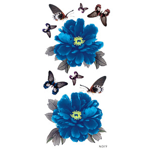 Tatuaje Temporal de Rosas Coloridas <span class=keywords><strong>para</strong></span> <span class=keywords><strong>Piernas</strong></span>, Brazos y Hombros, Diseño Floral Pequeño, Resistente al Agua y Ecológico - Product Image 6