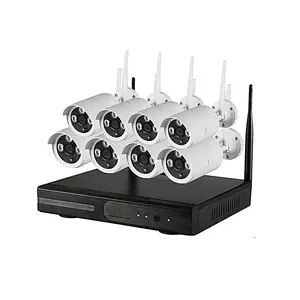 Bộ Camera Không Dây 8 Kênh CCTV Không Dây NVR H265 5G Giám Sát Video Mạng Wifi1080P