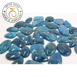 Lot de Cabochons d'Apatite 100% Naturelle de Haute Qualité, Prix de Gros, Pierres d'Apatite Faite à la Main pour la Fabrication de Bijoux, Lot d'Apatite - Product Image 2