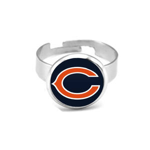 Chicago Bears Time Gems 32 Sport Football Sports команды регулируемый размер кольца из нержавеющей стали - Product Image 1