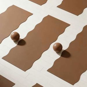 Alfombrilla de Yoga Antideslizante Personalizada al por Mayor, con Curva Elíptica Ondulada, Ecológica, de Caucho Natural PU, para Ejercicios de Pilates - Product Image 2
