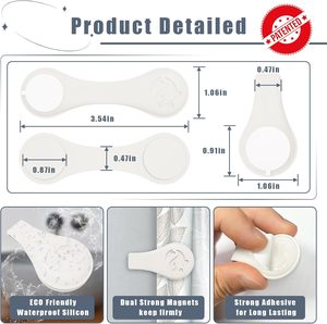 YDS Clips magnétiques en silicone <span class=keywords><strong>pour</strong></span> <span class=keywords><strong>rideau</strong></span> <span class=keywords><strong>de</strong></span> <span class=keywords><strong>douche</strong></span>, auto-adhésifs, coupe-vent, anti-éclaboussures, <span class=keywords><strong>pour</strong></span> maintenir le <span class=keywords><strong>rideau</strong></span> <span class=keywords><strong>de</strong></span> <span class=keywords><strong>douche</strong></span> fermé, clips <span class=keywords><strong>de</strong></span> fixation - Product Image 3