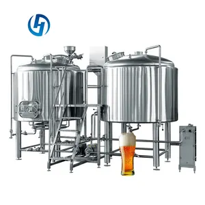 Brasserie 500L 1000L 1500L 2000L équipement de brassage de bière pour brassage en acier inoxydable équipement de brassage de bière