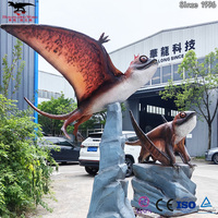 Modèle de pterosaure animatronique 3D avec son et mouvements réalistes
