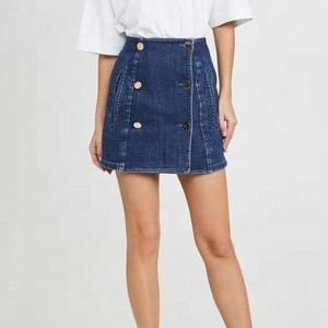Botón de <span class=keywords><strong>chicas</strong></span> sexy <span class=keywords><strong>mini</strong></span> <span class=keywords><strong>falda</strong></span> de jean - Product Image 1