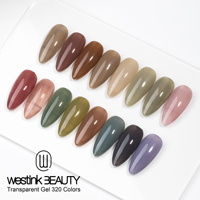 Vernis Gel Ongles Personnalisé Translucide Effet Gelée 320 Couleurs, Fabrication Sans HEMA, Vernis Gel UV OEM