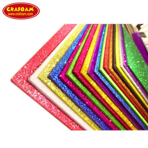 반짝이 EVA 폼 시트 GOMA EVA ESCARCHADA 보드 A4 크기 롤 1.8mm-10mm 두께 절단 인쇄 포장 가능 - Product Image 4