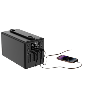 Station d'alimentation portable 300W 220V avec batterie lithium-ion, charge solaire, alimentation de secours extérieure et lampe torche - Product Image 1