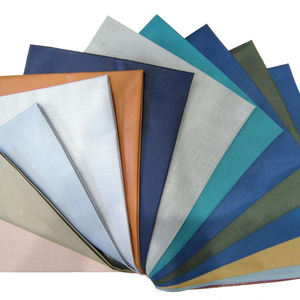 Tissu en polyester et viscose de couleur bleu marine, gris et noir, tissu uni teint en filature, 260 g/m², tissu pour costume homme, vêtement pour garçon, vente en gros d'usine - Product Image 6