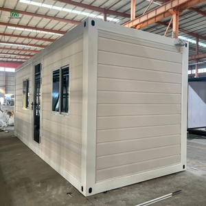 Mini maison conteneur préfabriquée pliable à aile unique, toit plat, personnalisable, de 10 pieds ou 15 pieds, pour studio mobile ou <span class=keywords><strong>appartement</strong></span> extensible - Product Image 2