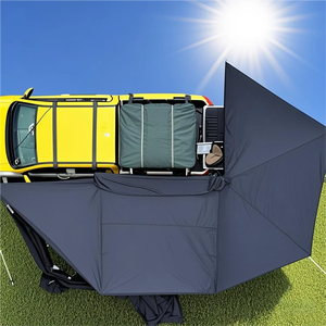 Outdoor 4x4 SUV Roof Awning Aluminum <b>Frame</b> <b>Canvas</b> Waterproof Retractable 270 Degree Off-road Camper Four-Season Use - Product Image 4