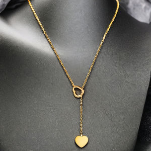 Collar de Moda con Colgante de Acero Inoxidable Chapado en Oro, Joyería Fina para Mujer - Product Image 2