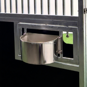 Yüksek Kapasiteli Paslanmaz Çelik At Ahırı Yemliği Döner Tahıl Kabı Kolay Bakım Dayanıklı Ahır Aksesuarı - Product Image 1