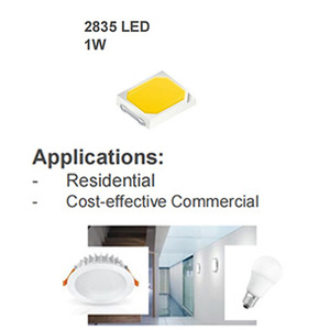 <span class=keywords><strong>Chip</strong></span> <span class=keywords><strong>LED</strong></span> SMD <span class=keywords><strong>CREE</strong></span> 2835 J Series 9V 100mA 0.5W 0.2W, Tấm thông số kỹ thuật <span class=keywords><strong>1W</strong></span> 2200K 3000K 6500K, Đèn trắng, Diode công suất cao - Product Image 4