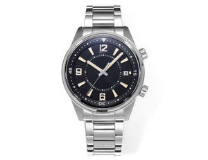 นาฬิกาข้อมืออัตโนมัติจักรกลสแตนเลสสตีล คุณภาพสูง หรูหรา กันน้ำ พร้อมปฏิทินเรืองแสง ประดับด้วยจี้โลโก้แบบกำหนดเอง - Product Image 1