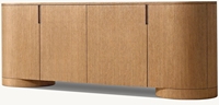Meuble de salon moderne, console en bois, console multimédia avec tiroir de rangement, meuble TV, buffet à 4 portes