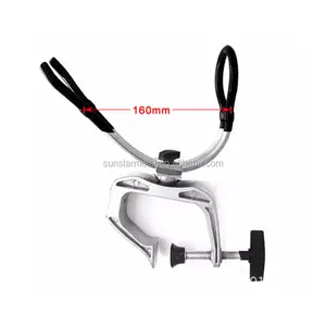 Bateau Kayak Yacht Équipement Rack Palourde sur Montage Max 5cm | 360 Degrés Rotatif Porte-Canne À Pêche En Aluminium Solide alliage