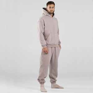 Tuta da Jogging Personalizzata per <span class=keywords><strong>Donna</strong></span> in Cotone e Poliestere <span class=keywords><strong>Oversize</strong></span> con Felpa con Cappuccio e Logo Ricamato, Taglia Unica Unisex - Product Image 4