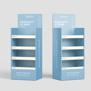 Estante de exhibición plegable portátil personalizado para tienda minorista, estante de cartón corrugado para bebidas, alimentos, dulces, bebidas en supermercados - Product Image 4