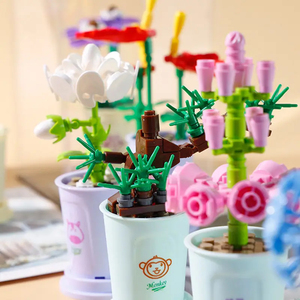 Mini modelo creativo DIY, juegos <span class=keywords><strong>de</strong></span> bloques <span class=keywords><strong>de</strong></span> construcción <span class=keywords><strong>de</strong></span> plástico Moc, <span class=keywords><strong>ladrillos</strong></span> <span class=keywords><strong>de</strong></span> flores <span class=keywords><strong>de</strong></span> simulación y tienda, ramo <span class=keywords><strong>de</strong></span> flores, juguete educativo para niños - Product Image 3