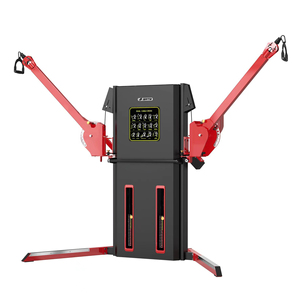 <span class=keywords><strong>Macchina</strong></span> Multifunzionale per Allenamento Spalle con Selezione del Carico a Perni Attrezzatura Fitness da Palestra con Doppio Cavo - Product Image 1