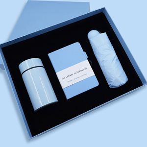 Coffret Cadeau Promotionnel d'Entreprise : Carnet en PU, Parapluie et Gobelet avec Logo Personnalisé pour Cadeaux de Bienvenue d'Affaires - Product Image 5