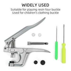 Kit d'outils d'installation de boutons de couture pour vêtements en résine colorée, pinces à <span class=keywords><strong>pression</strong></span> manuelle quatre en un JP T3/<span class=keywords><strong>T5</strong></span>/T8 - Product Image 4