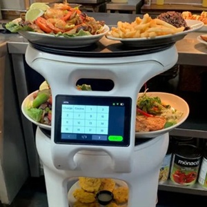 Intelligent Food Serving <strong>Robot</strong> Automatic Commercial Service Hotel Delivery <strong>Robot</strong> <strong>Machine</strong> Waiter <strong>Robot</strong> - Product Image 3