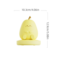Silicone Touch Control Bedside Slaaplamp Dimbare Lamp USB Oplaadbaar Aangepaste IP Figuur Vormgeving Peer Nachtlamp