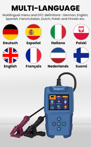 Herramienta OBD2 y de Diagnóstico de Batería Multi-idioma BA-640, Compatible con Protocolos KWP2000, ISO9141, J1850, CAN - Product Image 6