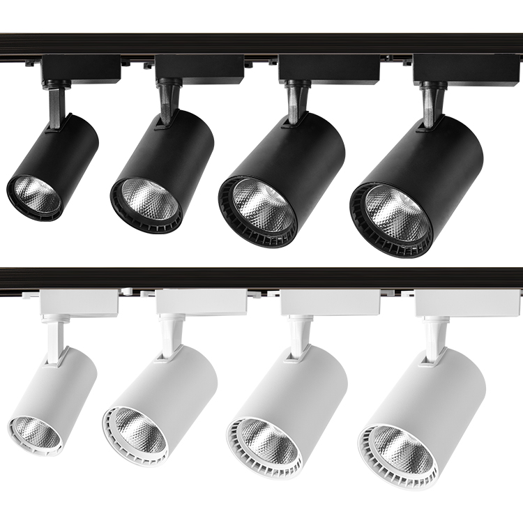 Museum Exhibition Gallery Art Lighting COB Dimmable Rail Spotlight Aluminum Focus Led Track Light