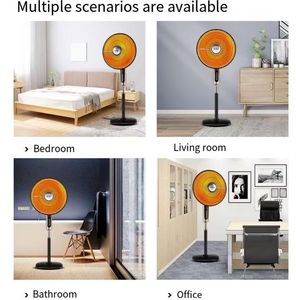 <span class=keywords><strong>Ventilateur</strong></span> sur pied portable HM-988T pour appareils ménagers, 28 pouces, puissant, moteur en fil de cuivre pur, ventilation intérieure, branchement secteur, haute puissance - Product Image 4