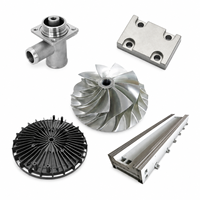 Composants professionnels de fonderie par gravité en alliage de zinc et d'aluminium Zamak 3 ZA-8 A356 AlSi7Mg, moulés à la cire perdue, pour la quincaillerie et la machinerie