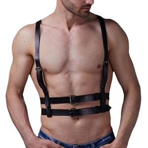 Corps Bondage Hommes Gothique Harnais En Cuir <span class=keywords><strong>Lingerie</strong></span> Érotique avec Soutien-Gorge Sexy Sangle Jarretière BDSM Mode Poitrine Bretelles - Product Image 1