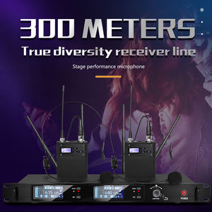 Micro-casque sans fil OEM DR80A UHF à 2 canaux avec suppression du bruit pour l'enseignement et les spectacles sur scène - Vente chaude - Product Image 6