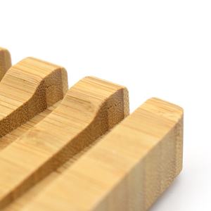 Porte-savon en bambou écologique le plus vendu, antidérapant, avec plateau auto-drainant - Product Image 4