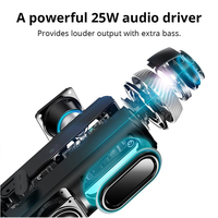 Tronsmart eleman T6 25W taşınabilir kablosuz hoparlör 360 derece Stereo ses ve dahili mikrofon hoparlörler güç amplifikatörü
