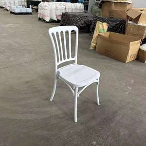 Silla Chiavari Blanca para Eventos, Silla <span class=keywords><strong>Tiffany</strong></span> de Resina Blanca para Exteriores, Tipos de Muebles para Hoteles, Silla de Boda al por Mayor con Cojines - Product Image 2