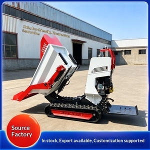 Small crawler <b>dumper</b>, fully hydraulic lift and dump truck, orchard and farm transport, self-loading tipper. - Product Image 1
