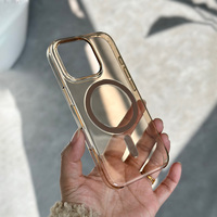 JOYPORODO C003 Casing Ponsel Transparan Magnetik dengan Animasi, Anti Benturan, Bahan PC Keras untuk iPhone 17 16 15 Pro Max