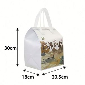 Bolsa de Reparto de Comida Personalizada para Restaurantes, Impermeable, con Aislamiento Térmico, de Tela No Tejida, para Café, Té y Alimentos - Product Image 2