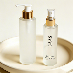 Envase <span class=keywords><strong>de</strong></span> Vidrio con Tapa <span class=keywords><strong>de</strong></span> Madera para Cosméticos al por Mayor: Emulsión Acuosa, Esencia, Crema Facial, Spray Limpiador Facial y Protector Solar - Product Image 6